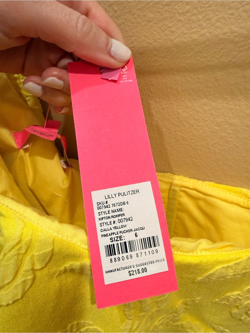 Lilly Pulitzer One-Shoulder Ruffle Yellow Mini Dress - Picture 2 of 7